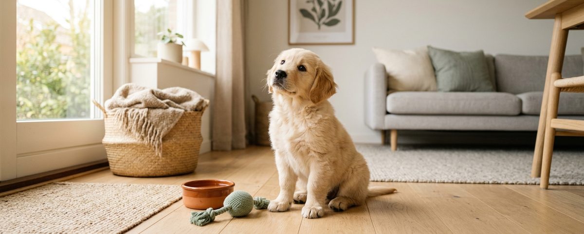 Golden Retriever valp — raseguide, trening og stell